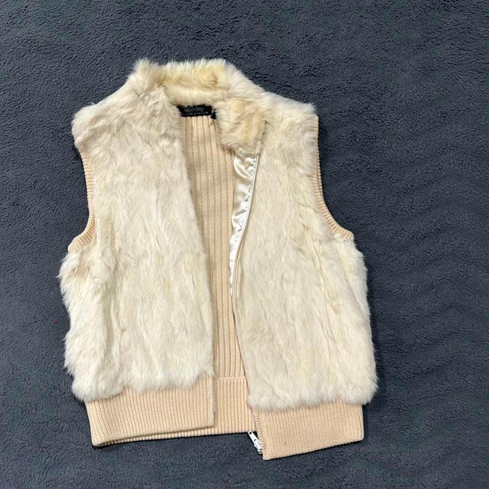 Rabbit fur vest